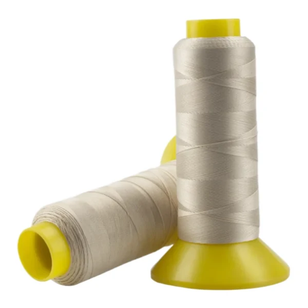 Fibreglass Sewing Thread with PTFE Coating is engineered for superior performance in high-temperature environmentswith resistance up to 600'c/ 1110'F. The PTFE-coated glass fibre offers exceptional strength and flexibility, makingit ideal for demanding industrial applications. it is resistant to most corrosive acids and akalis, ensuring durability inchemically harsh conditions. Unlike other heat-resistant threads, this thread minimises the risk of breaking, kinking, orstripping back, thanks to the enhanced flexibility of the PTFE coating.